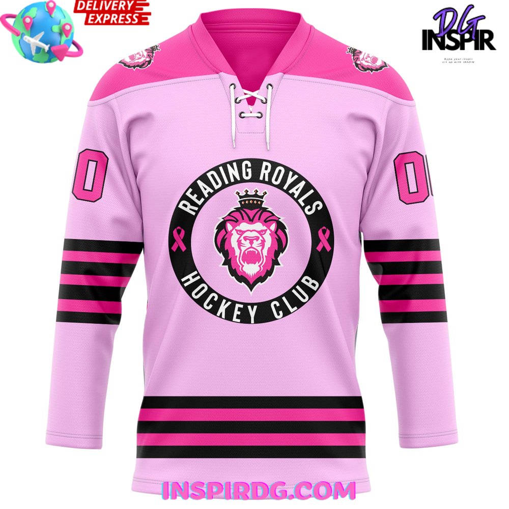 Reading Royals Pink In The Rink 2025 Hockey Jersey - Image 2