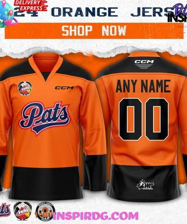 Regina Pats Project 2024 Orange Hockey Jersey