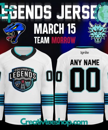 Columbus River Dragons Legends Night 2025 Hockey Jersey - White