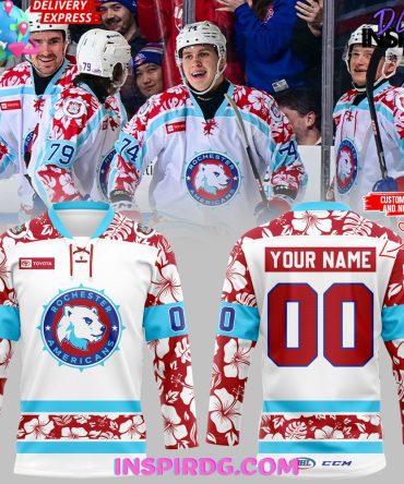 Rochester Americans Noel Night 2024 Hockey Jersey