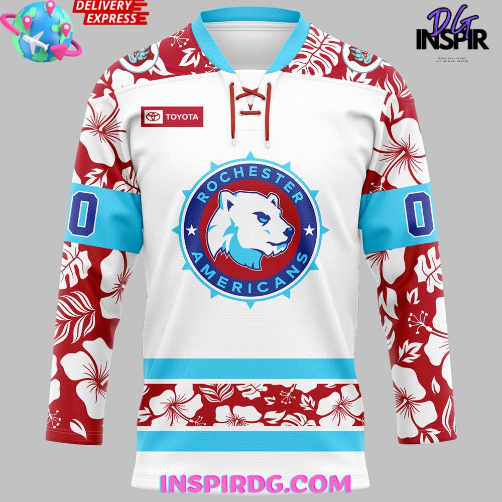 Rochester Americans Noel Night 2024 Hockey Jersey - Image 2