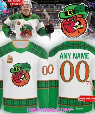 Rockford Icehogs St. Patrick'S Weekend 2025 Hockey Jersey