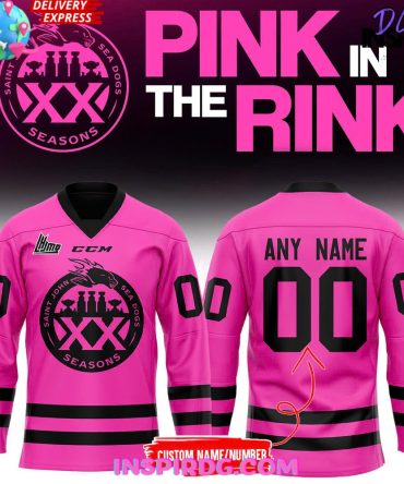 Saint John Sea Dogs Pink In The Rink Special Hockey Jersey