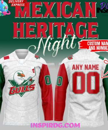 San Diego Gulls Mexican Heritage Night 2025 Hockey Jersey