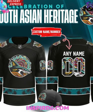 San Jose Sharks 2025 South Asian Heritage Special Hockey Jersey