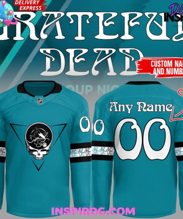 San Jose Sharks Grateful Dead Night 2024 Blue Hockey Jersey