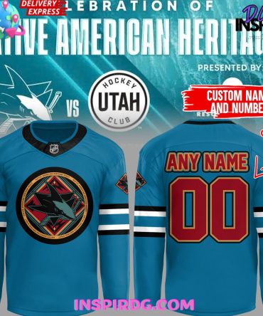 San Jose Sharks Native American Heritage Night Custom Hockey Jersey