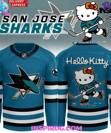 San Jose Sharks X Hello Kitty Special Hockey Jersey