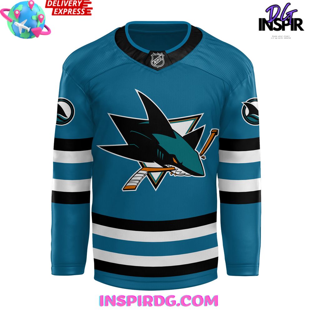 San Jose Sharks X Hello Kitty Special Hockey Jersey - Image 2