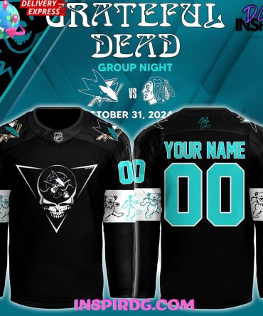 San Jose Sharks X Grateful Dead Night 2024 Hockey Jersey
