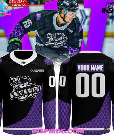 Savannah Ghost Pirates Alzheimer'S Awareness 2025 Hockey Jersey