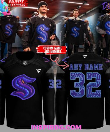 Seattle Kraken Black Hockey History Night Game 2025 Special Hockey Jersey