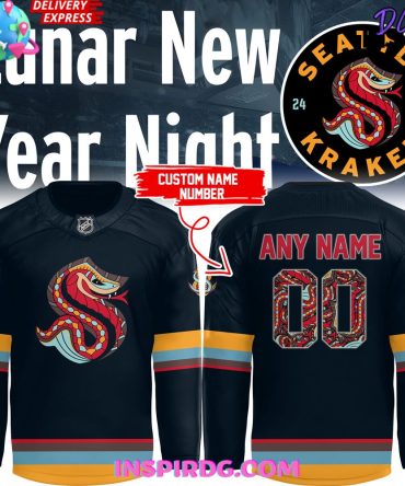 Seattle Kraken Lunar New Year Night 2025 Custom Hockey Jersey