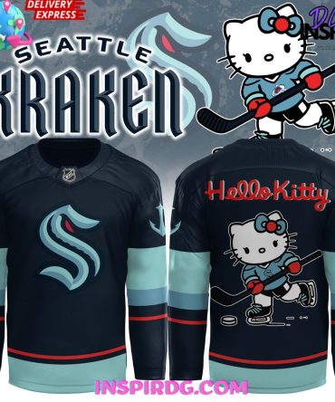Seattle Kraken X Hello Kitty Special Hockey Jersey