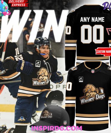 Sioux Falls Stampede Wiener Dogs Alternate Authentic Game Black Jersey