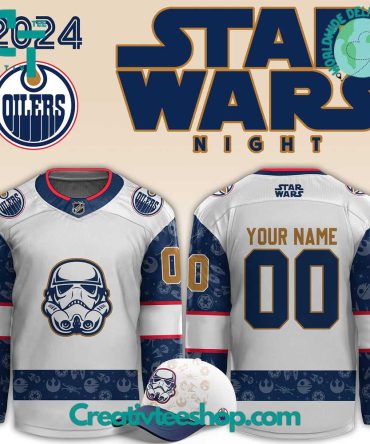 Edmonton Oilers X Star Wars Night 2024 Hockey Jersey