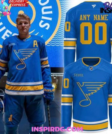 St. Louis Blues Authentic Replica Custom Hockey Jersey