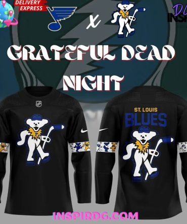 St. Louis Blues Grateful Dead Night Edition Hockey Jersey