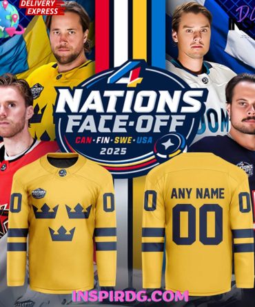 Sweden Ice Hockey 4 Nation Face-Off 2025 Hockey Jersey