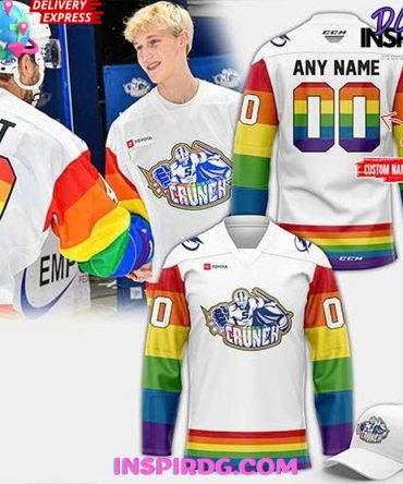Syracuse Crunch Pride Month 2025 White Hockey Jersey
