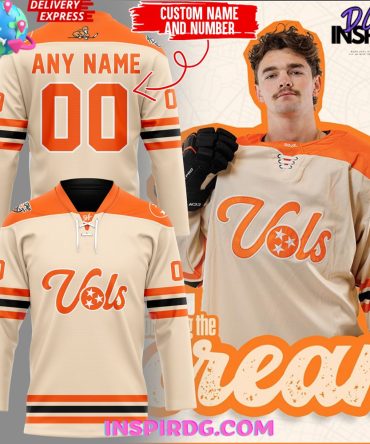 Tennessee Ice Hockey Cream 2025 Jersey