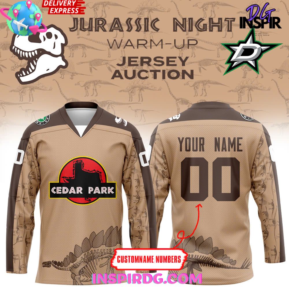 Texas Stars Jurassic Night Special Edition Hockey Jersey