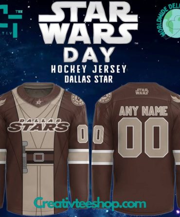 Dallas Stars X 2025 Star Wars Day Special Grey Custom Hockey Jersey