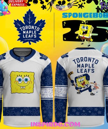 Toronto Maple Leafs Spongebob 25Th Anniversary Special Hockey Jersey
