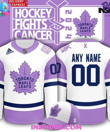 Toronto Maple Leafs X Hockey Fights Cancer Night 2024 White Hockey Jersey