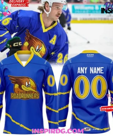 Tucson Roadrunners Make A Wish Arizona Special Hockey Jersey