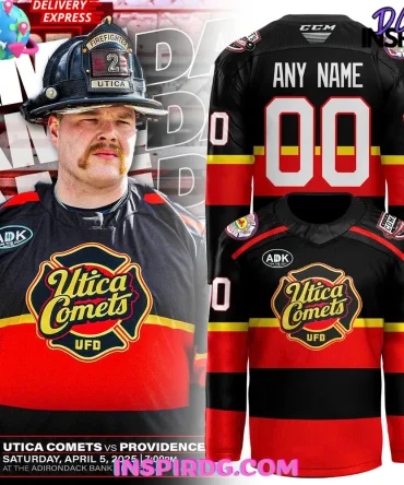 Utica Comets Fire Department 2025 Hockey Jersey