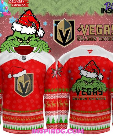 Vegas Golden Knights Grinch Christmas Special Hockey Jersey