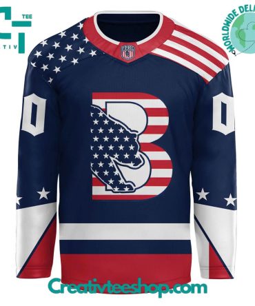Binghamton Black Bears Military Day 2025 Custom Hockey Jersey