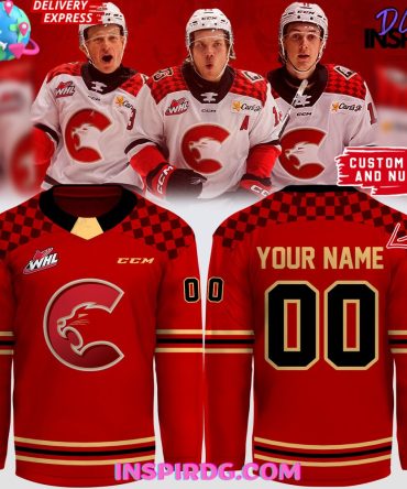 Whl Prince George Cougars Ccm 2024 Red Hockey Jersey
