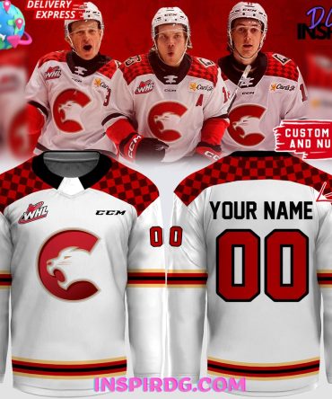 Whl Prince George Cougars Ccm 2024 White Hockey Jersey