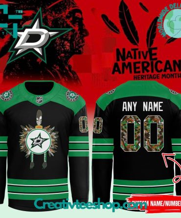 Dallas Stars Nhl Native American Heritage Month Hockey Jersey