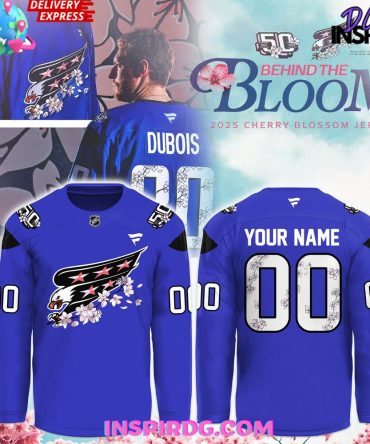 Washington Capitals 50Th Anniversary Cherry Blossom Limited Hockey Jersey