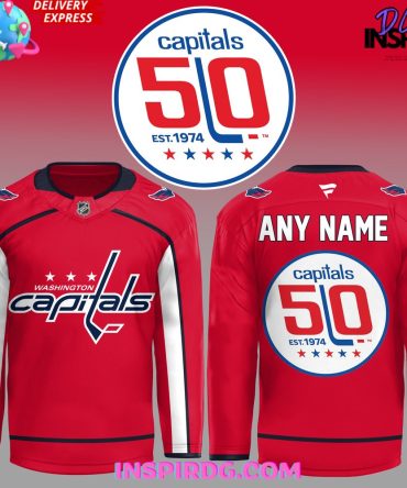 Washington Capitals 50Th Anniversary Special Red Hockey Jersey