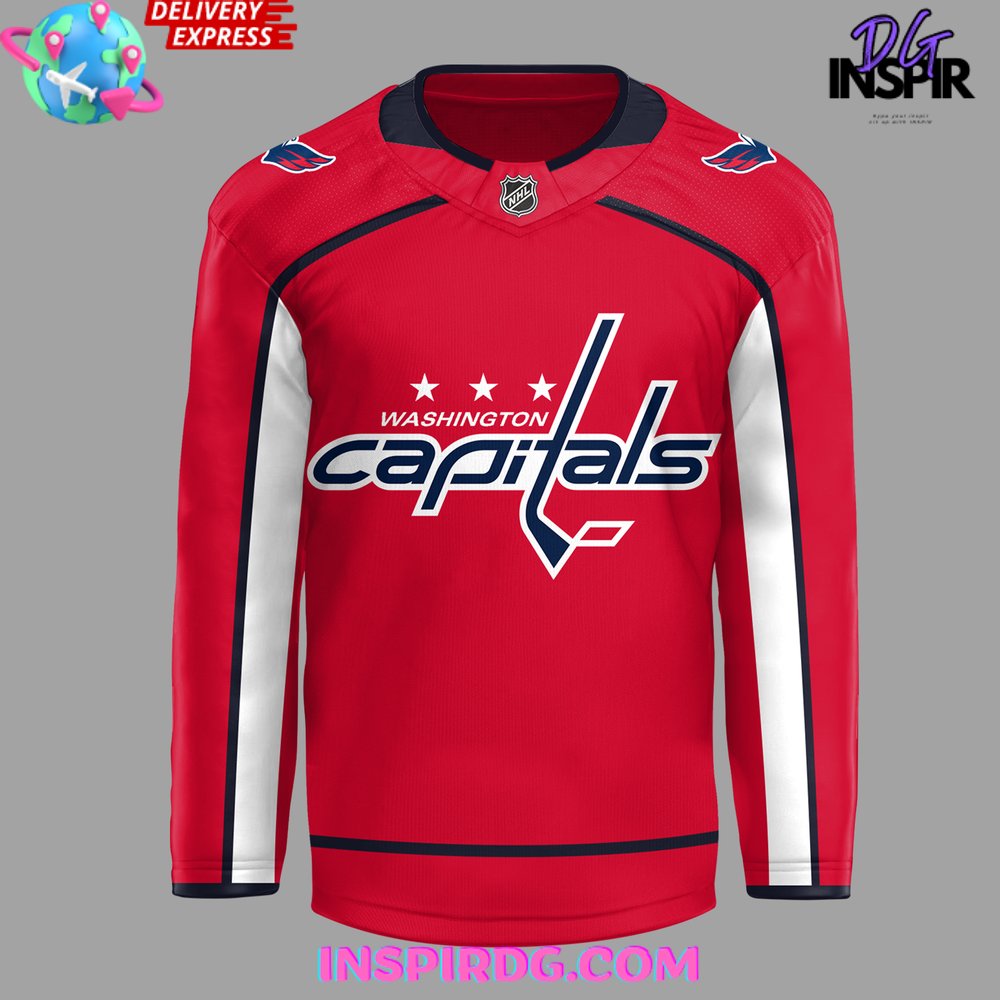 Washington Capitals 50Th Anniversary Special Red Hockey Jersey - Image 2