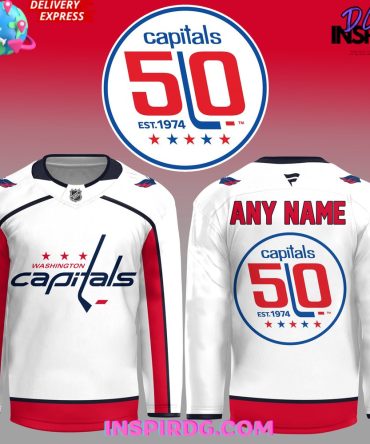 Washington Capitals 50Th Anniversary Special White Hockey Jersey