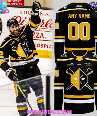Wheeling Nailers New Uniforms 2025 Black Hockey Jersey
