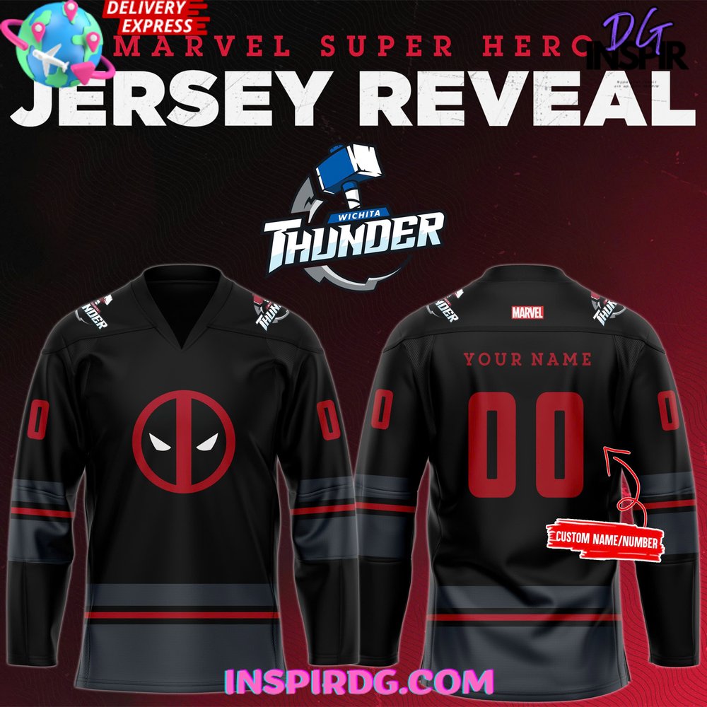 Wichita Thunder Super Hero Night Hockey Jersey - Image 2