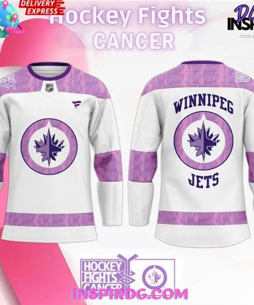 Winnipeg Jets Hockey Fights Cancer Special Hockey Jersey