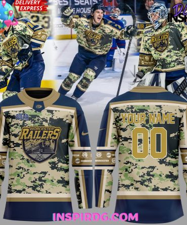 Worcester Railers Military Specialty Uniform Hockey Jersey
