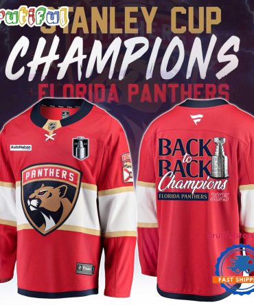 Back To Back Champions Florida Panthers Stanley Cup 2025 Limited Edition Hockey Jersey