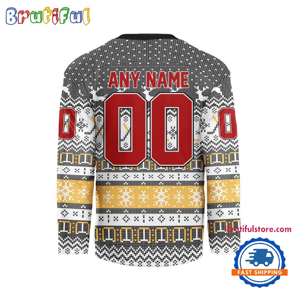 Boston Bruins 2025 Nhl Christmas Personalized Hockey Jersey Design - Image 2