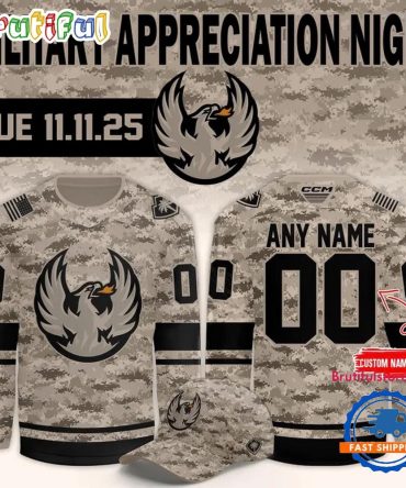 Coachella Valley Firebirds Military Appreciation Night 2025 Hockey Jersey