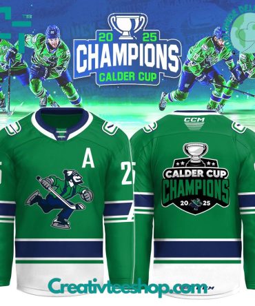 Abbotsford Canucks 2025 Ahl Calder Cup Champions Special Hockey Jersey