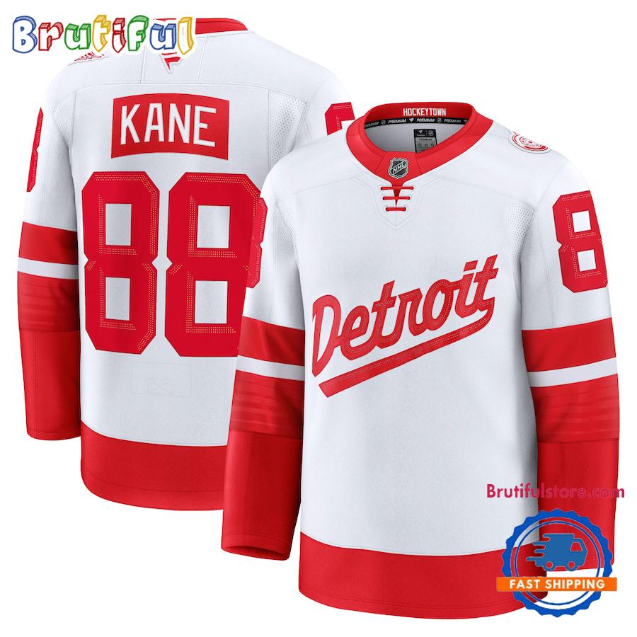 Detroit Red Wings 2025 Nhl Stadium Series Patrick Kane #88 Hockey Jerssey