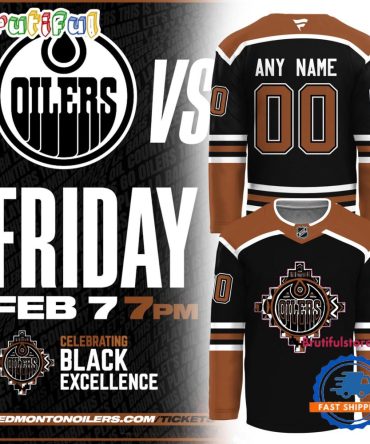 Edmonton Oilers Celebrating Black History Limited Edition Custom Hockey Jersey